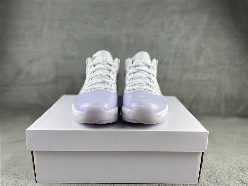 New 2022 Air Jordan 11 Low White Purple Shoes - Click Image to Close